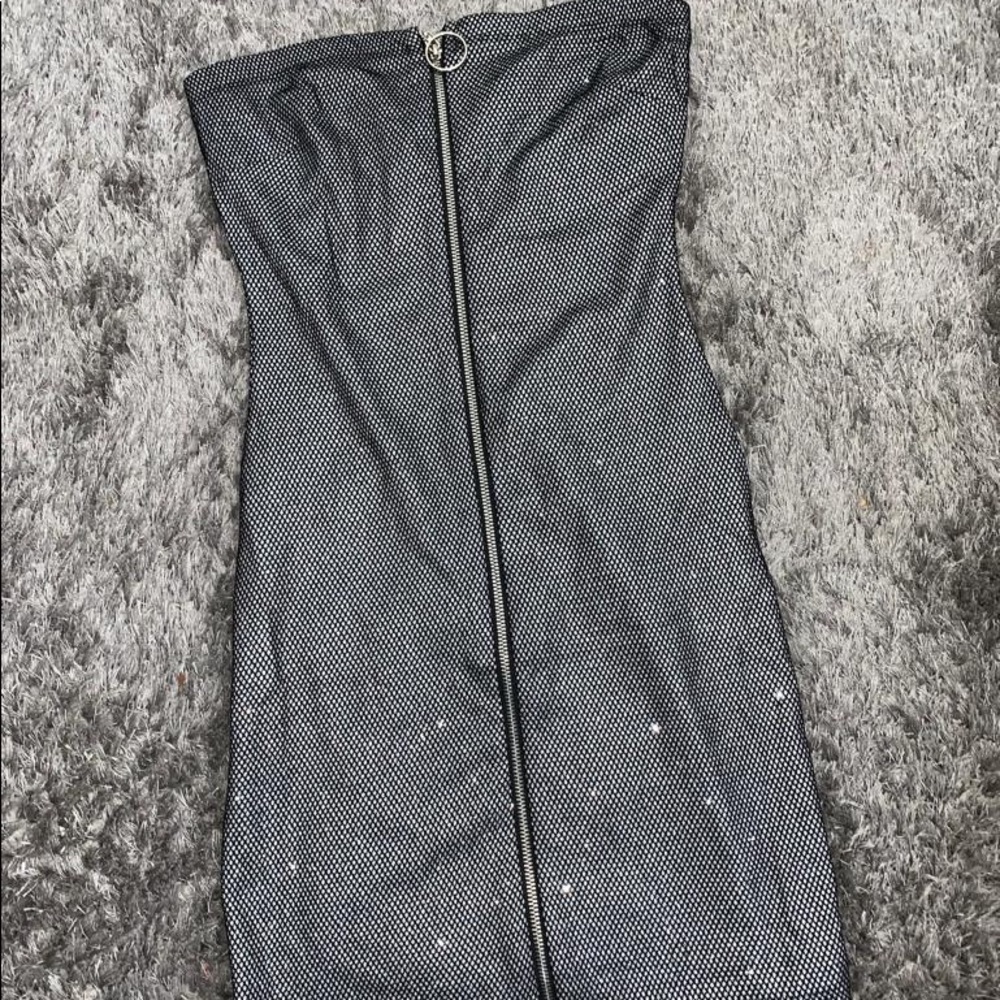 Short silver dress